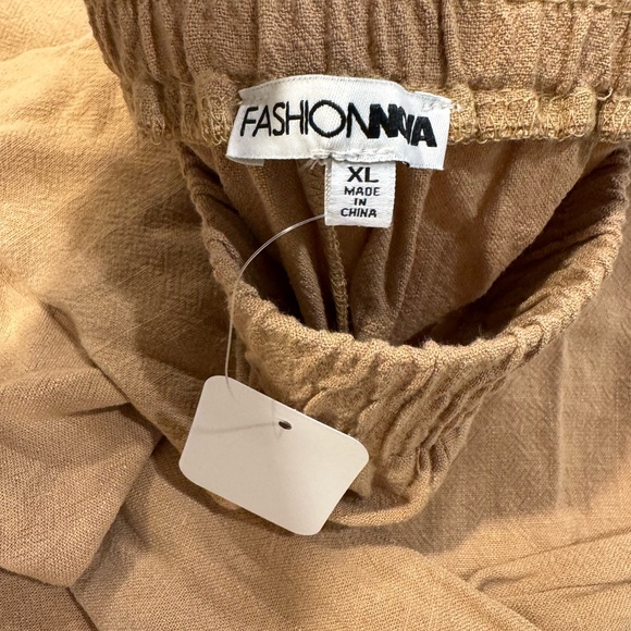 Fashion Nova Tan Palazzo Pantsuit - Picture 4 of 5